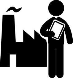 Factory Worker Stencil Svg Vector, Free Vectors File